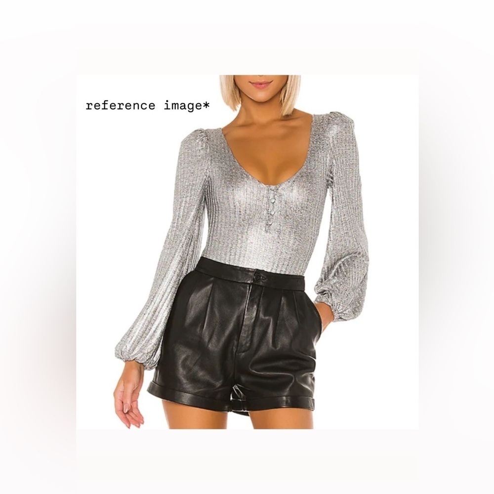 NWOT Tularosa Summer Bodysuit in Silver, Size XS